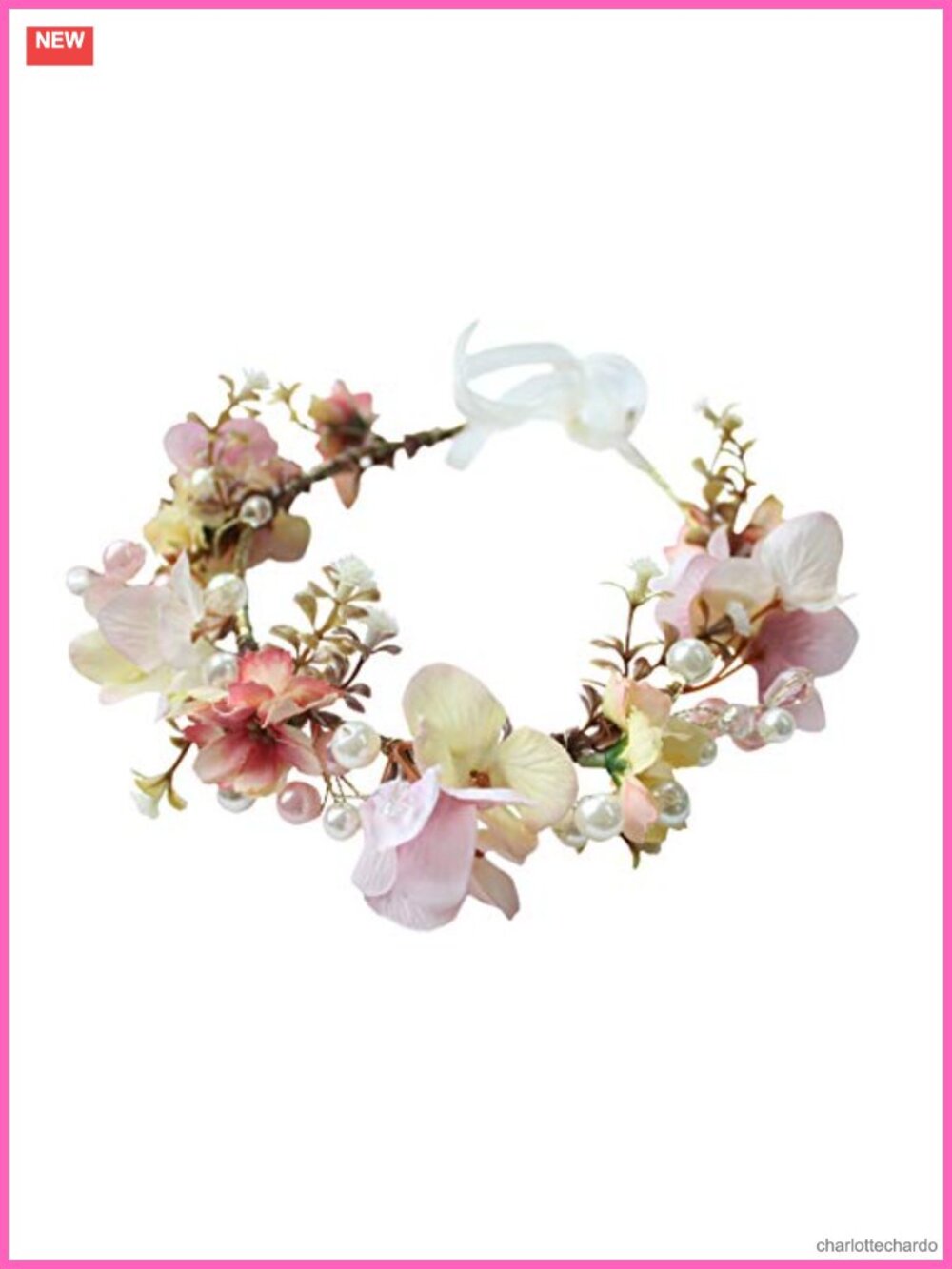 Floral Crown Headband Garland Headpiece Halo Bridal Party